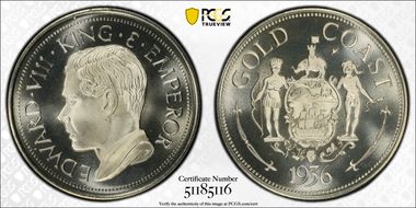 "1936" (1984) Medal FM41b Edward VIII Fantasy RE Cu-Ni-Zn PR68CAM