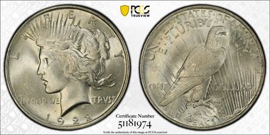 1922 $1 MS65
