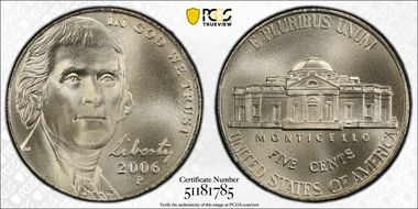 2006-P 5C Monticello Satin Finish SP67FS