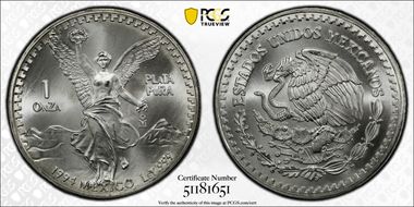 1994-Mo Onza Libertad Ag MS68