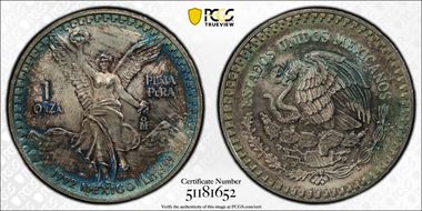 1992-Mo Onza Libertad Ag MS66