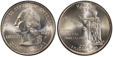 2008-P 25C Hawaii MS67