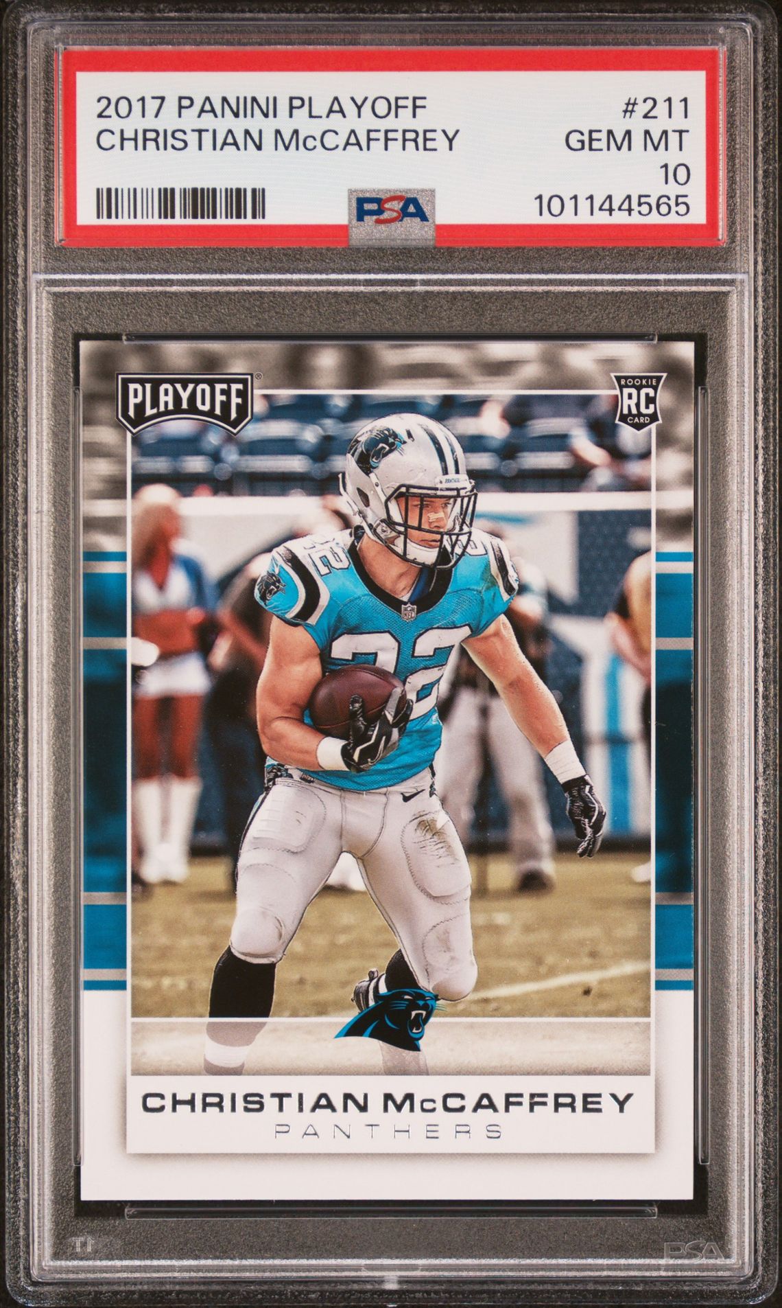 2017 Panini Playoff Christian Mccaffrey #211 Gem Mt 10 front