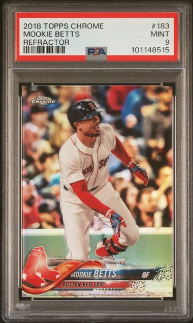2018 Topps TOPPS CHROME Refractor #183 Mookie Betts front