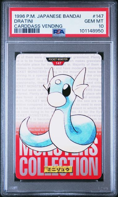 Dratini card PSA 10, cert 101148950