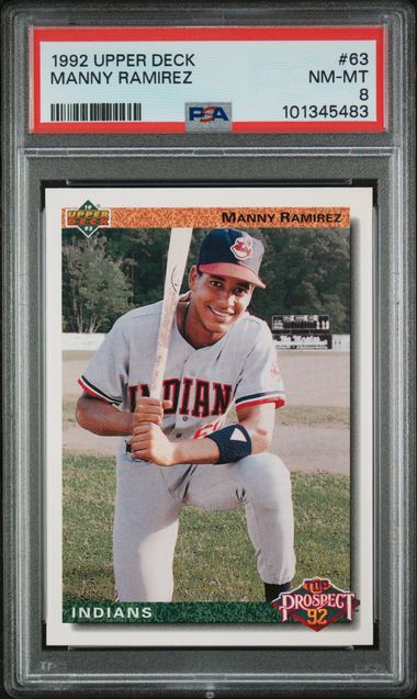 1992 Upper Deck #63 Manny Ramirez Indians front