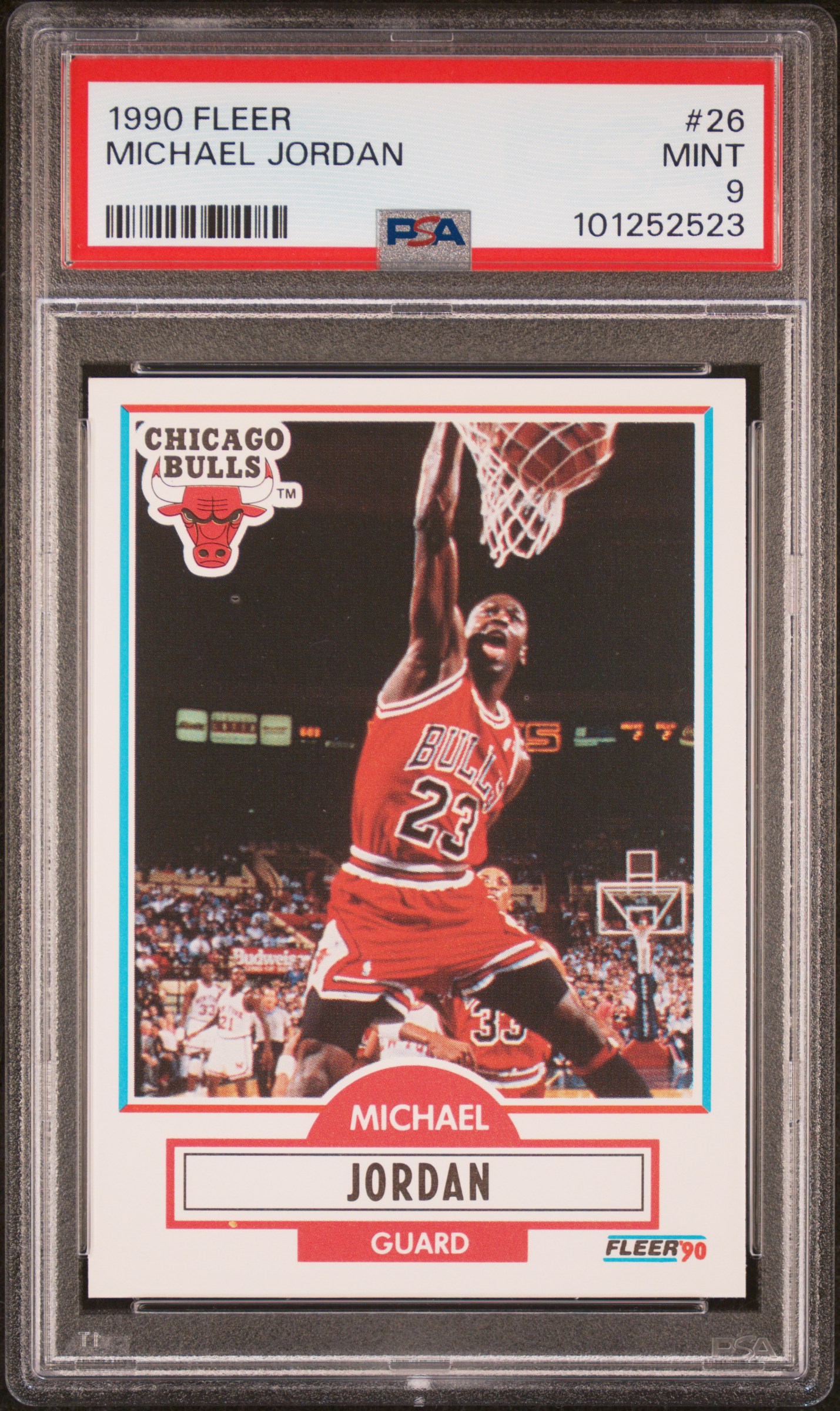 1990 Fleer Michael Jordan #26 Mint 9 front