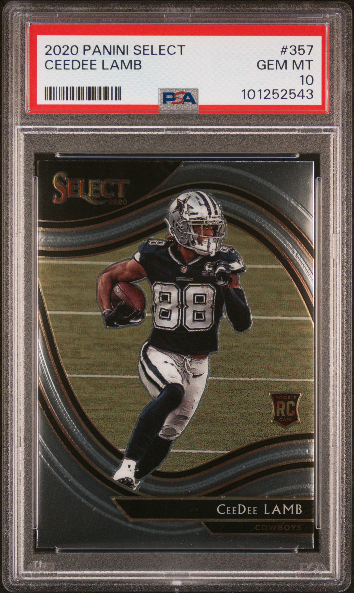 2020 Panini Select Ceedee Lamb #357 Gem Mt 10 front