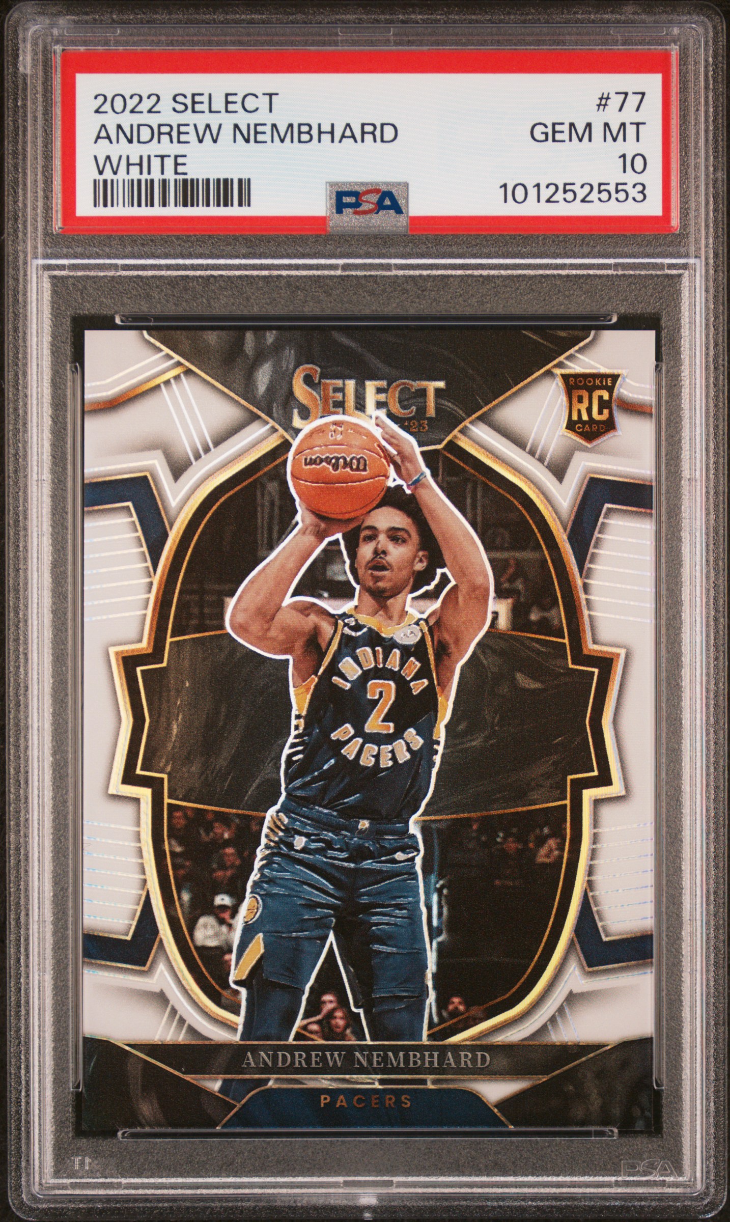 2022 Panini Select Andrew Nembhard #77 (White) Gem Mt 10 front