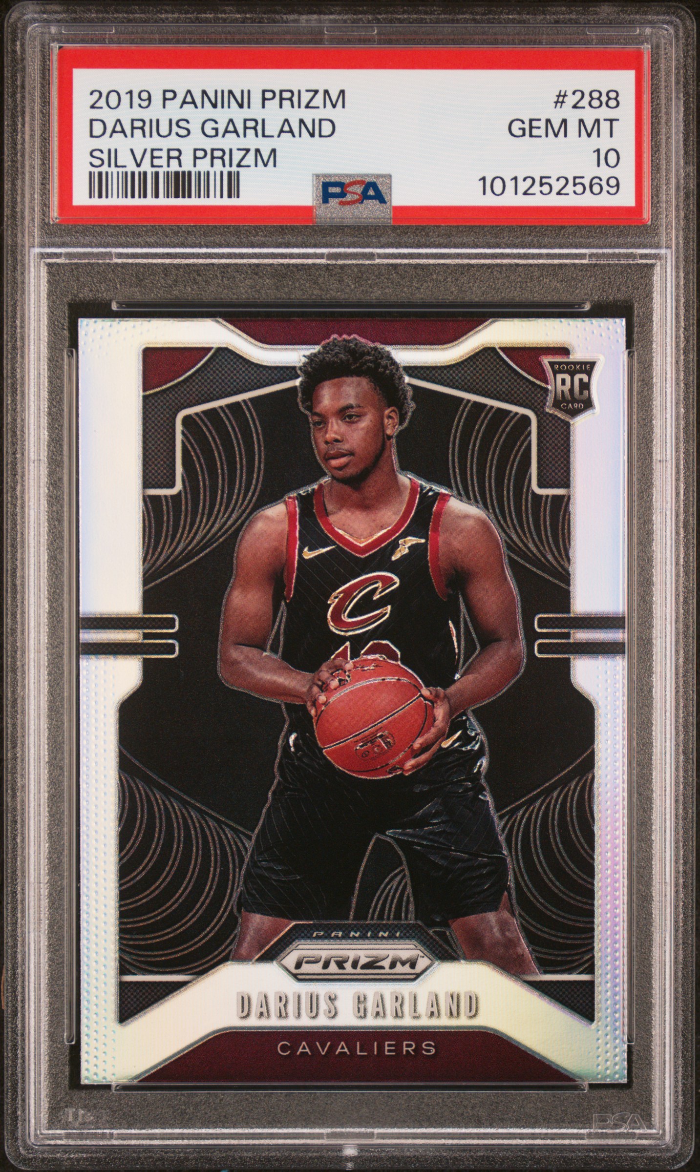 2019 Panini Prizm Darius Garland #288 (Silver Prizm) Gem Mt 10 front
