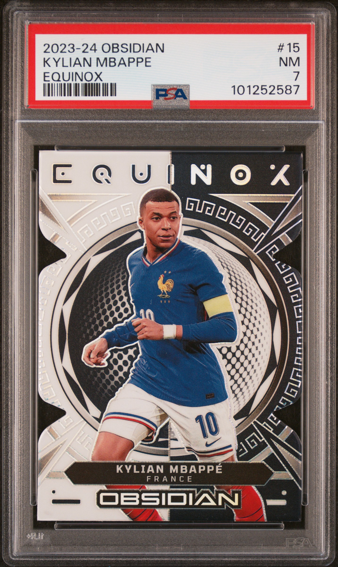 2023 Panini Obsidian Equinox Kylian Mbappe #15 Nm 7 front