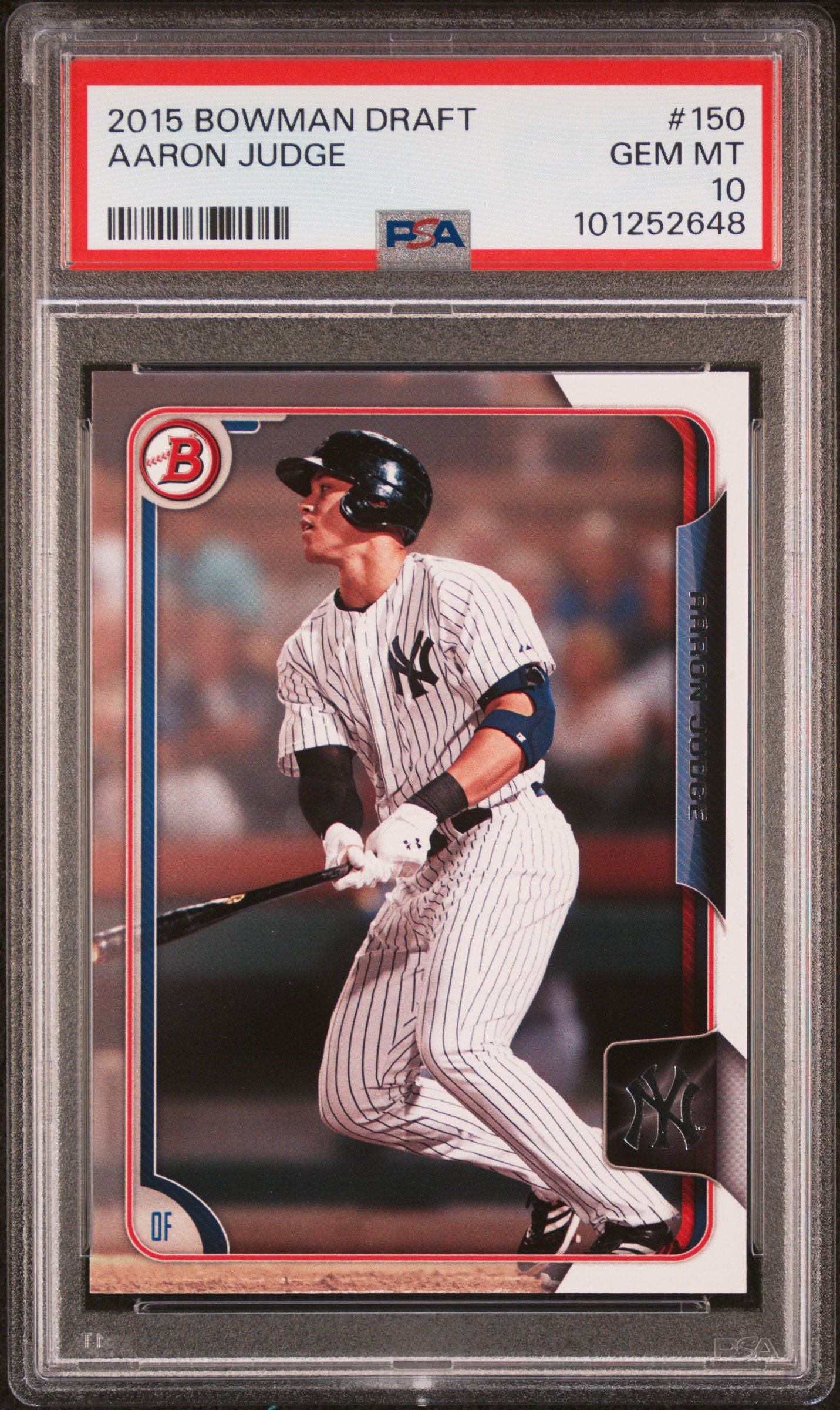 2015 Bowman Draft Aaron Judge #150 Gem Mt 10 front