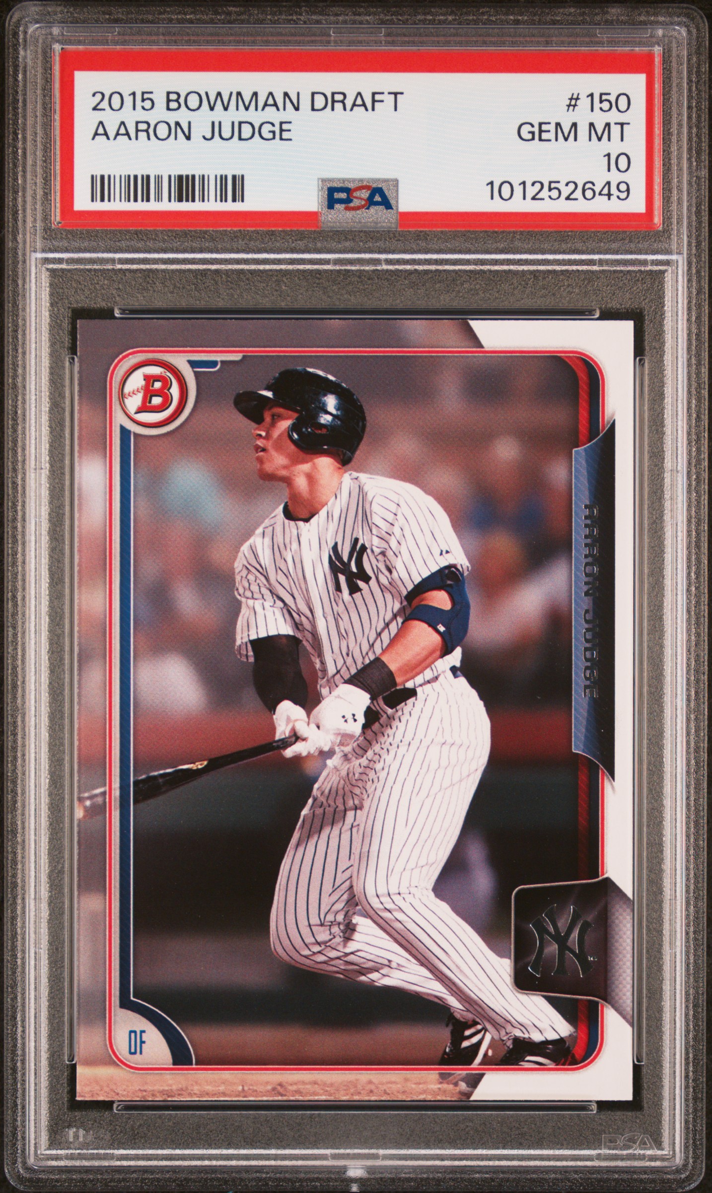 2015 Bowman Draft Aaron Judge #150 Gem Mt 10 front