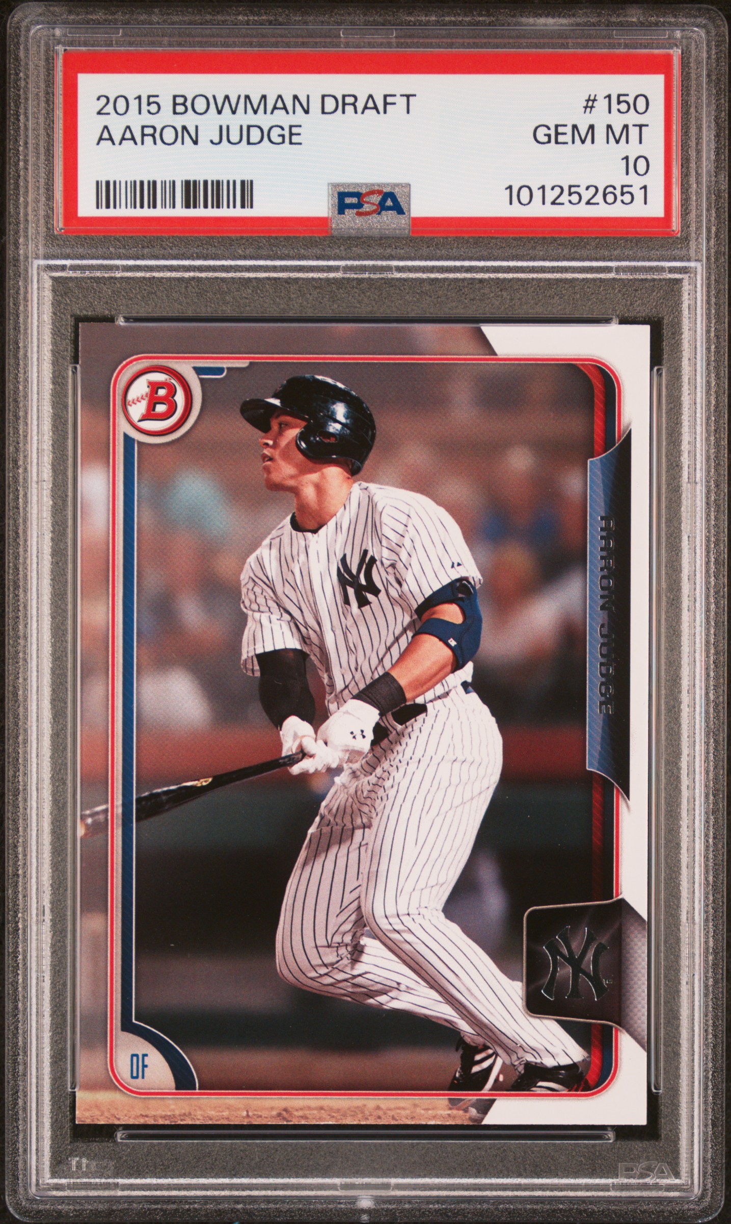 2015 Bowman Draft Aaron Judge #150 Gem Mt 10 front