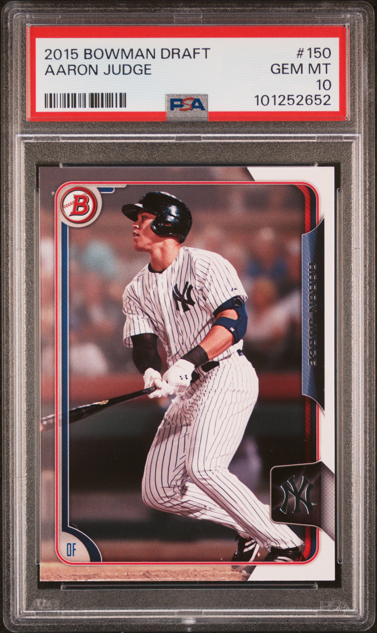 2015 Bowman Draft Aaron Judge #150 Gem Mt 10 front