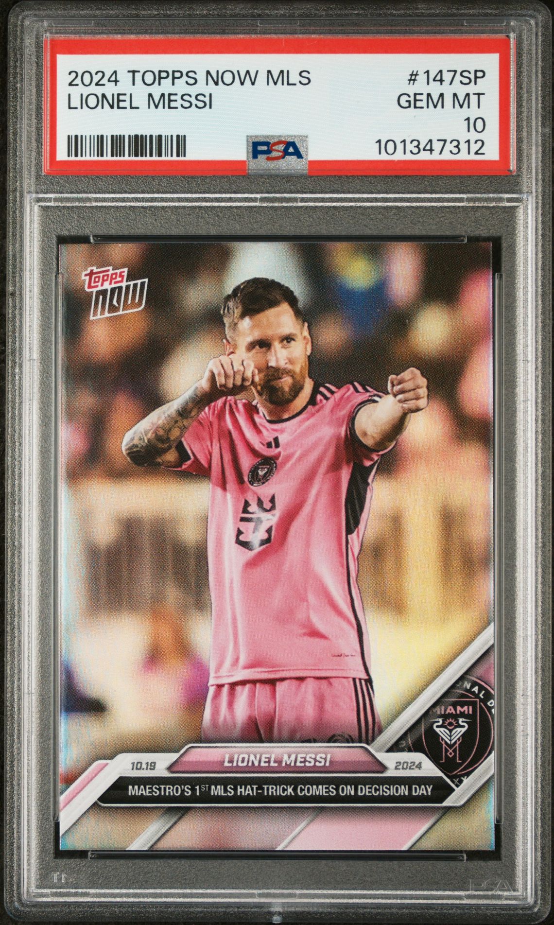 2024 Topps Now Topps Now Mls #147SP Lionel Messi front
