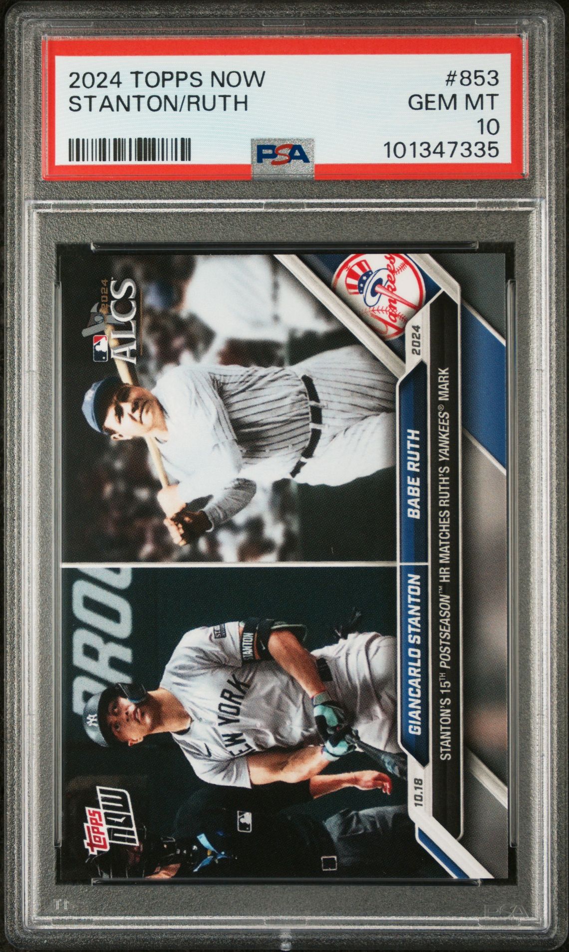2024 Topps Now TOPPS NOW #853 Stanton/Ruth front