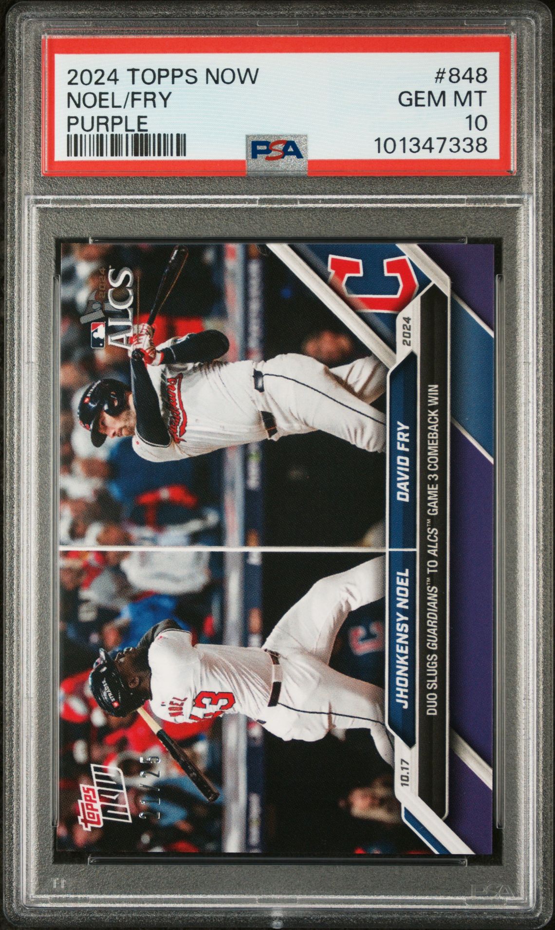 2024 Topps Now TOPPS NOW PURPLE #848 Noel/Fry front