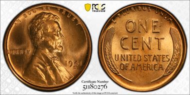 1941-D 1C MS68RD