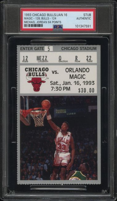 MICHAEL JORDAN 64 POINTS
