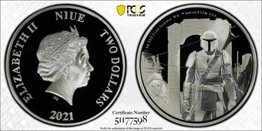 2021 $2 The Mandalorian First Strike PR70DCAM