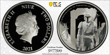 2021 $2 The Mandalorian First Strike PR70DCAM