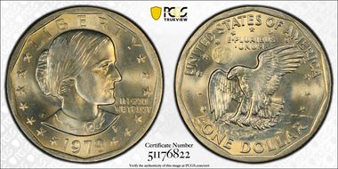 1979-P SBA$1 Wide Rim, FS-301 MS67+