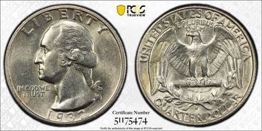 1932-S 25C AU55
