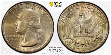 1932-D 25C AU55