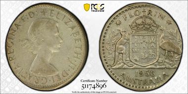 1956(m) Florin KM-60  Ag XF45