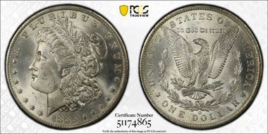 1885-O $1 MS65