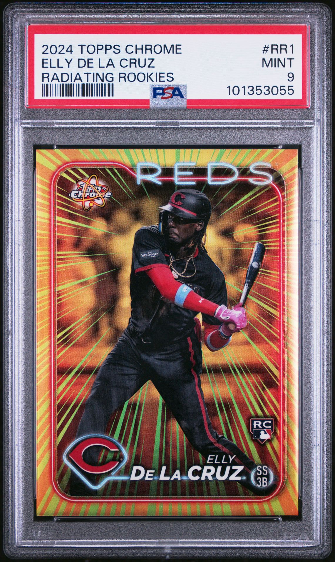 2024 Topps TOPPS CHROME RADIATING ROOKIES #RR1 Elly De La Cruz front