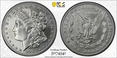 2024 $1 Morgan Dollar First Strike MS70