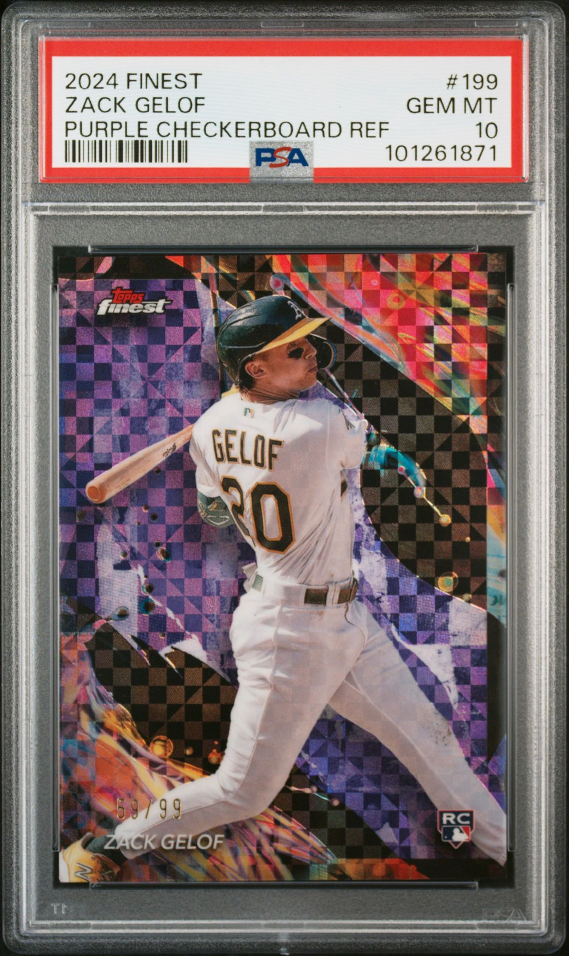 2024 Topps TOPPS FINEST Refractor #199 Zack Gelof front