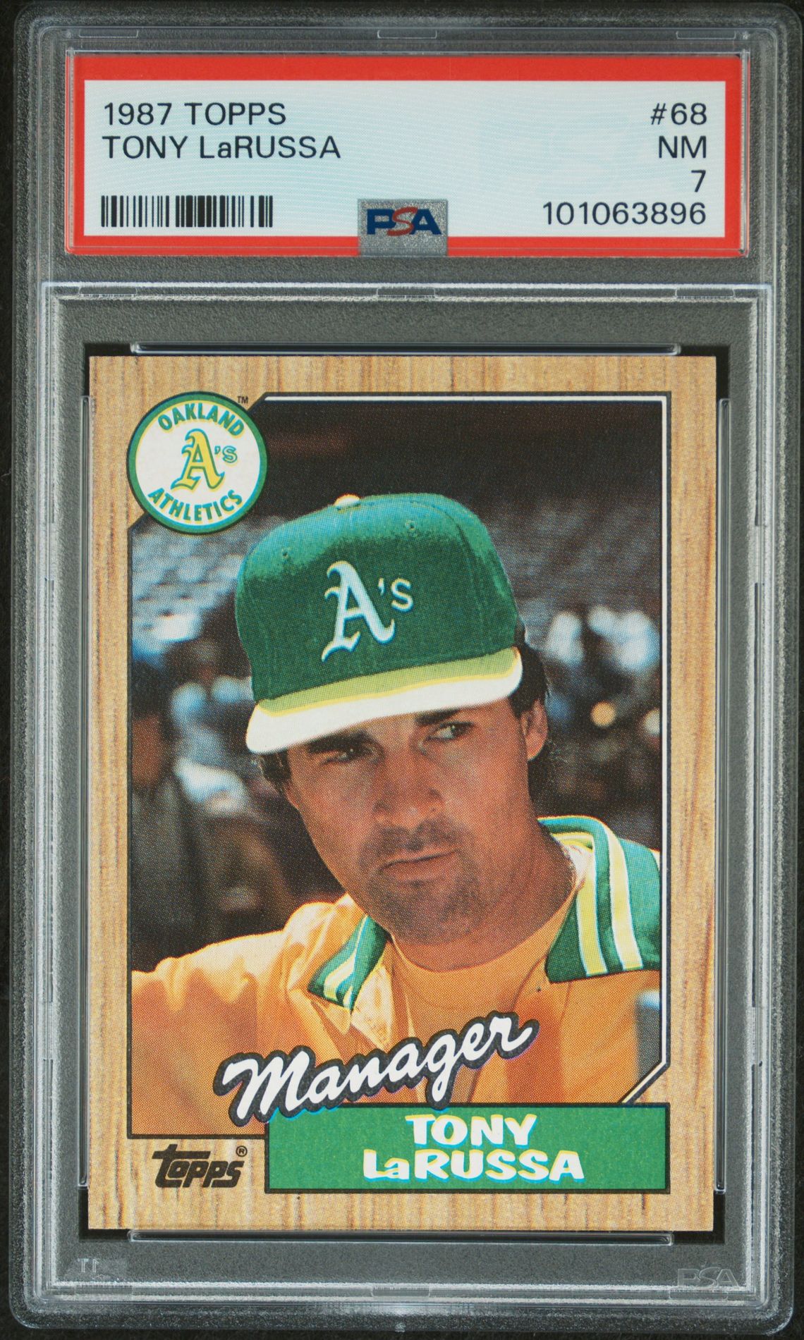 1987 Topps TOPPS #68 Tony Larussa front