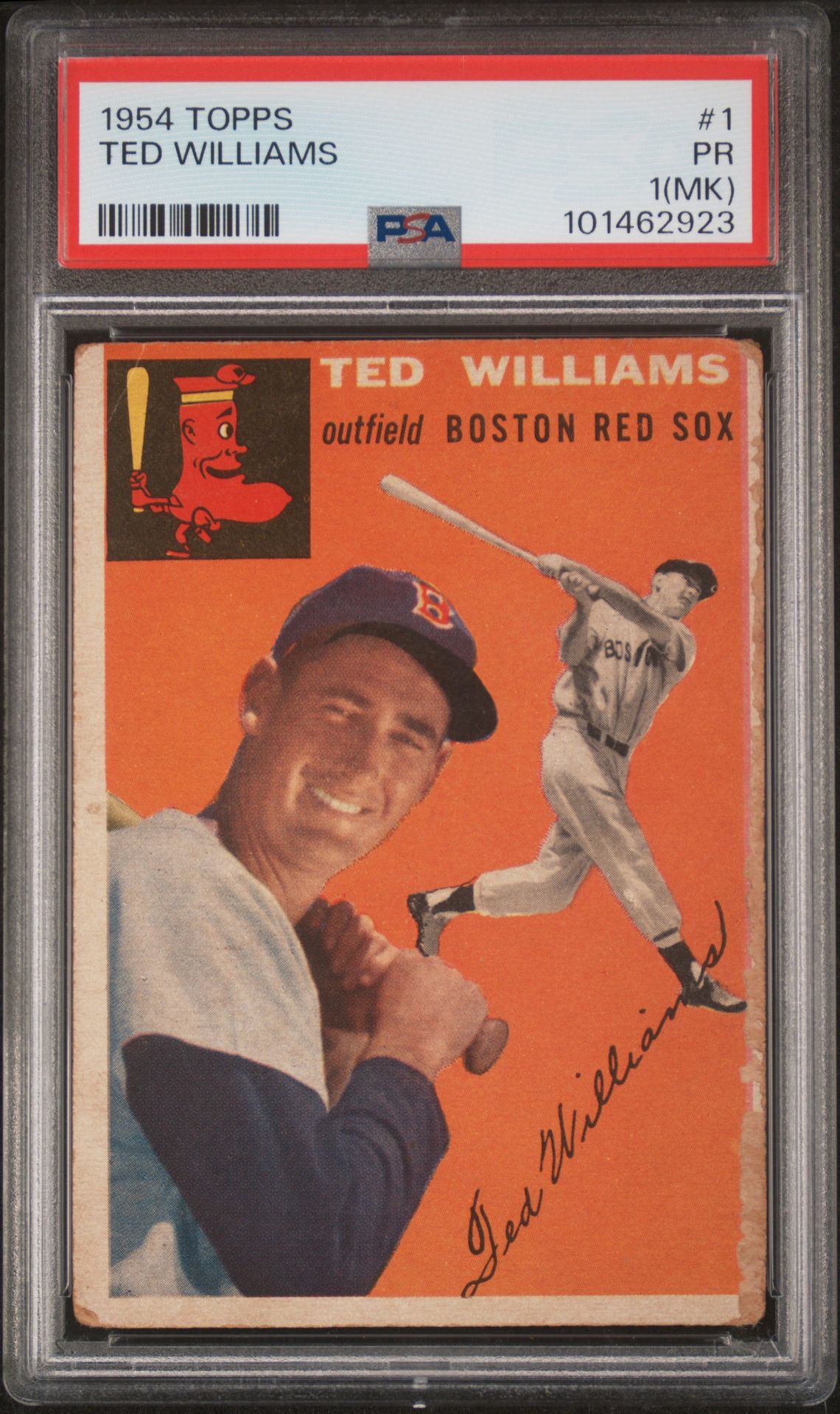 1954 Topps TOPPS White #1 Ted Williams front