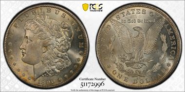 1890-CC $1 MS63