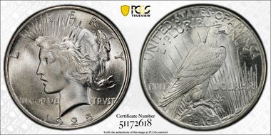 1925 $1 MS67+