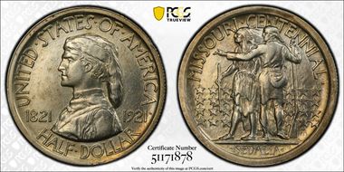 1921 50C Missouri N1