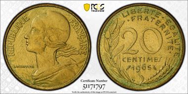 1965 20C Gad-332 MS65