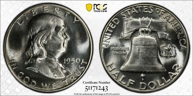 1950 50C QDO, FS-101 PR67+ 