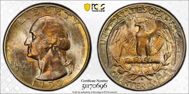 1950-S 25C DDR, FS-801 MS67+