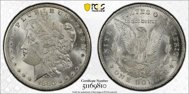 1880/79-CC $1 Reverse of 1878 MS63