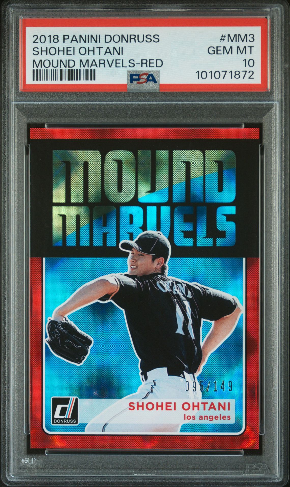OHTANI PANINI DONRUSS MOUND MARVELS 2018