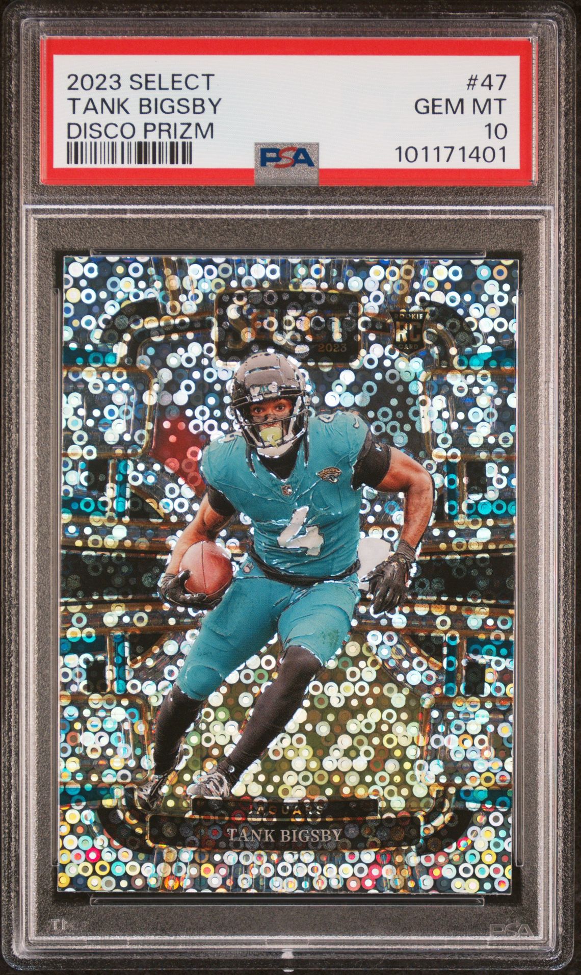 2023 Panini Select Tank Bigsby #47 (Disco Prizm) Gem Mt 10 front