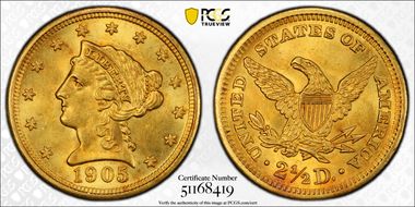 1905 $2.50 MS64
