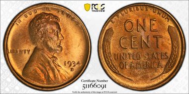 1934-D 1C MS65RB