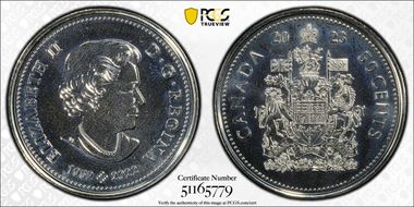 2023 50C Elizabeth II Effigy MS68