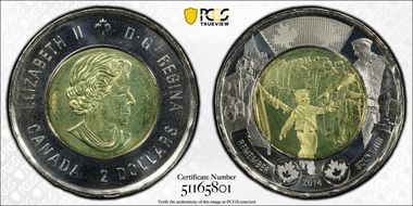 2014 $2 Wait For Me, Daddy MS66