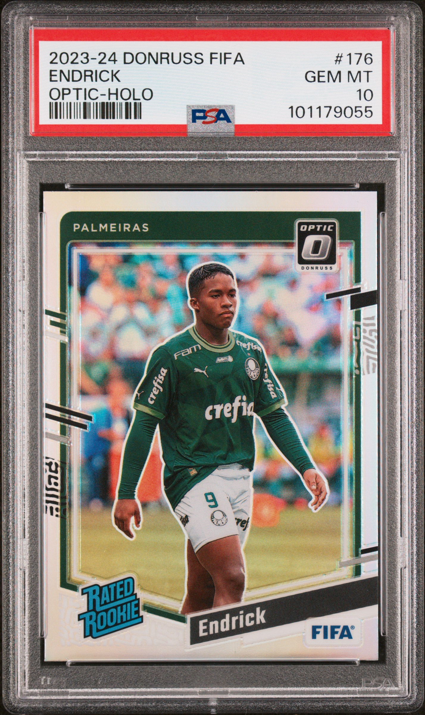 2023-24 Panini Donruss Fifa Endrick #176 (Optic-Holo) Gem Mt 10 front